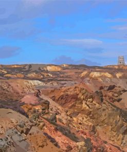 Landscape Of Parys Mountain Paint By Numbers