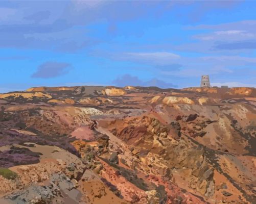 Landscape Of Parys Mountain Paint By Numbers