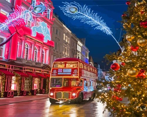 London Christmas Paint By Numbers