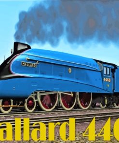 Mallard Train Poster Paint By Numbers