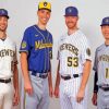 Milwaukee Brewers Baseball Players Paint By Numbers