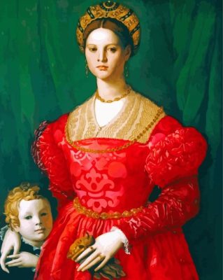 Noblewoman With Son Paint By Numbers