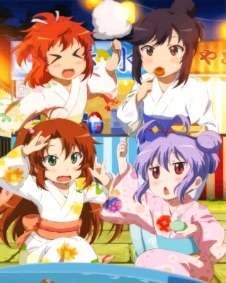 Non Non Biyori Characters Paint By Numbers