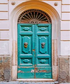 Old Italian Blue Door Paint By Numbers