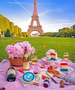 Picnic in Paris Paint By Numbers