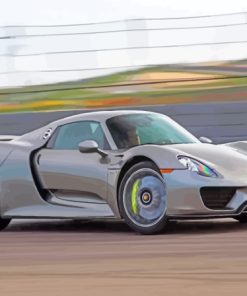 Porsche 918 Car Paint By Numbers