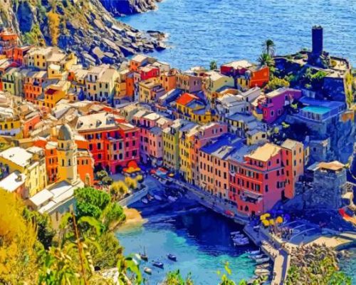 Porto Venere Town Italy Paint By Numbers