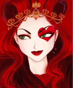 Queen Of Hearts Art Paint By Numbers