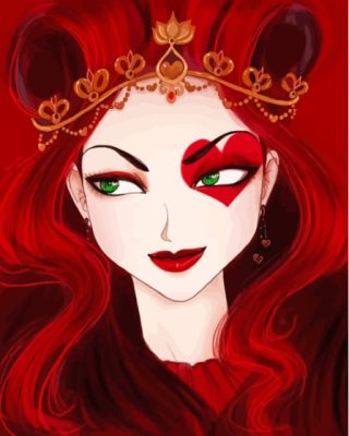 Queen Of Hearts Art Paint By Numbers