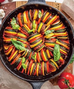 Ratatouille Rainbow Dish Paint By Numbers