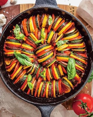 Ratatouille Rainbow Dish Paint By Numbers