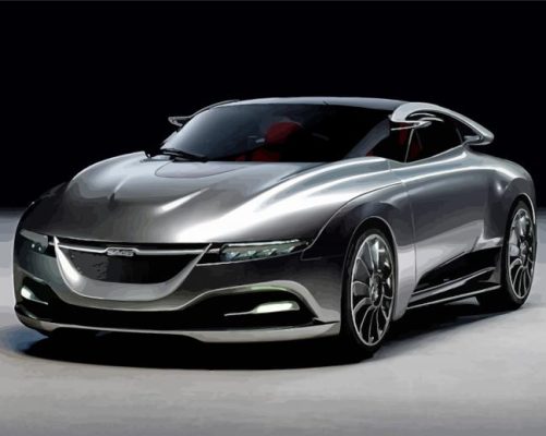 Saab Concept Car Paint By Numbers