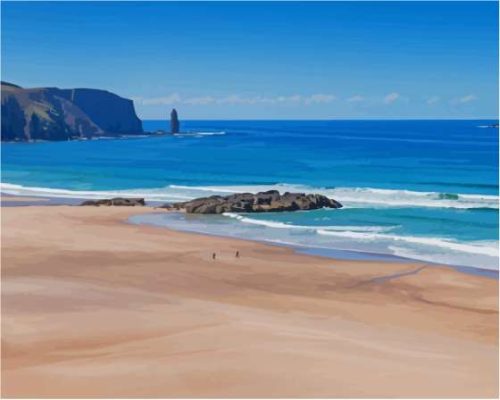 Sandwood Bay British Beach Paint By Numbers