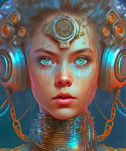 Steampunk Girl Art Paint By Numbers