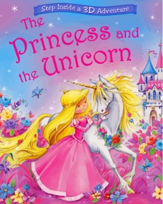 The Princess Unicorn Poster Paint By Numbers