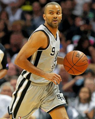 The Basketball Player Tony Parker Paint By Numbers