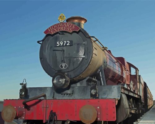 Train Hogwarts Express Paint By Numbers