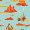 Vintage Desert Landscape Paint By Numbers
