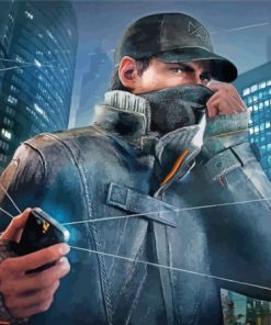 Watch Dogs Video Game Paint By Numbers