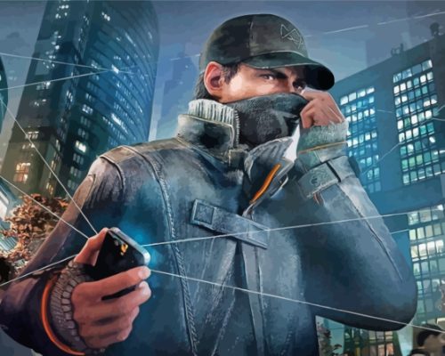 Watch Dogs Video Game Paint By Numbers