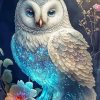 White Beautiful Owl Paint By Numbers