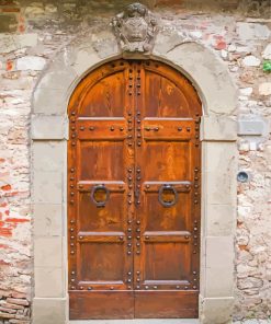 Wooden Italian Door Paint By Numbers