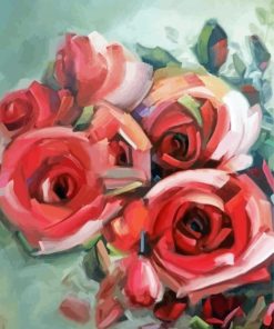 Abstract Roses Paint By Numbers