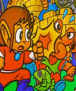 Aesthetic Alex Kidd Paint By Numbers