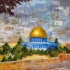 Aesthetic Dome Of The Rock Art Paint By Numbers