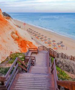 Aesthetic Algarve Beaches Paint By Numbers