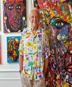 Anthony Hopkins With His Art Paint By Numbers