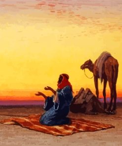 Arabian Man Praying Paint By Numbers