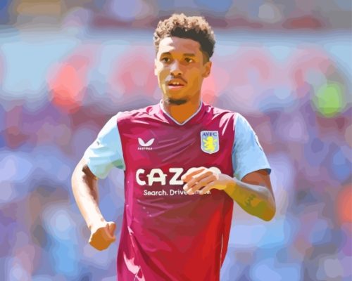 Aston Villa Player Boubacar Kamara Paint By Numbers