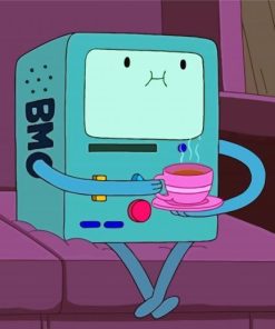 BMO And Coffee Cup Paint By Numbers