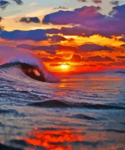 Big Wave Sunrise Paint By Numbers