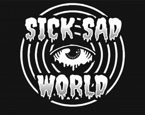 Black And White Sick Sad World Paint By Numbers