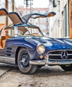 Blue Mercedes 300SL Paint By Numbers