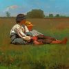 Boys In A Pasture By Homer Winslow Paint By Numbers