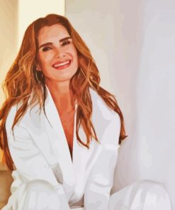 Brooke Shields Smiling Paint By Numbers