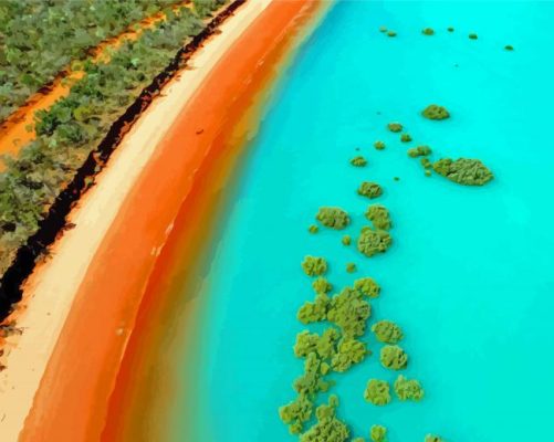 Broome Beach In Australia Paint By Numbers