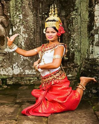 Cambodia Dancer Paint By Numbers