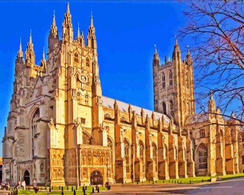 Canterbury Cathedral Paint By Numbers