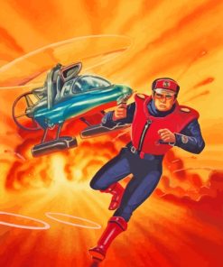 Captain Scarlet Character Art Paint By Numbers