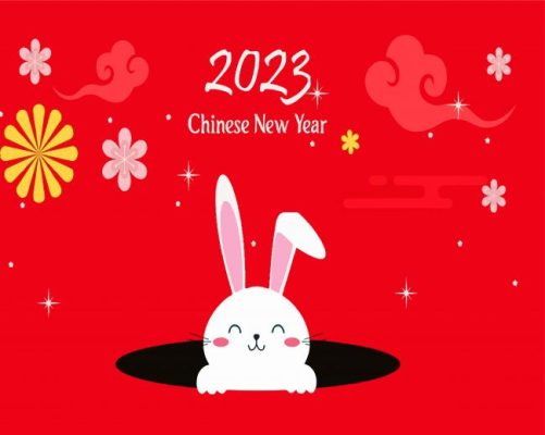 Chinese New Year Of The Rabbit Paint By Numbers