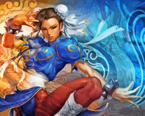 Chun Li Anime Paint By Numbers