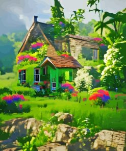 Countryside Cottage Art Paint By Numbers