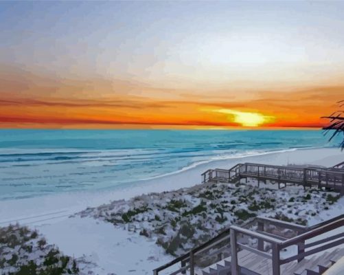 Destin Florida At Sunset Paint By Numbers