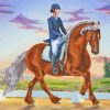 Dressage Horse Sport Paint By Numbers