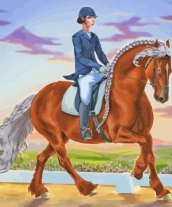 Dressage Horse Sport Paint By Numbers