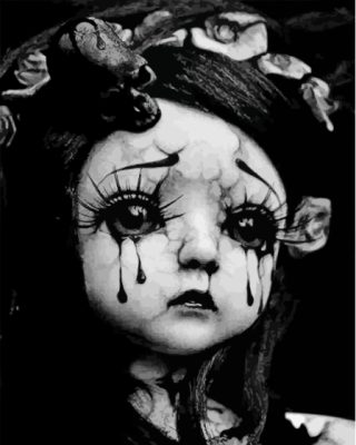 Gothic Broken Doll Paint By Numbers